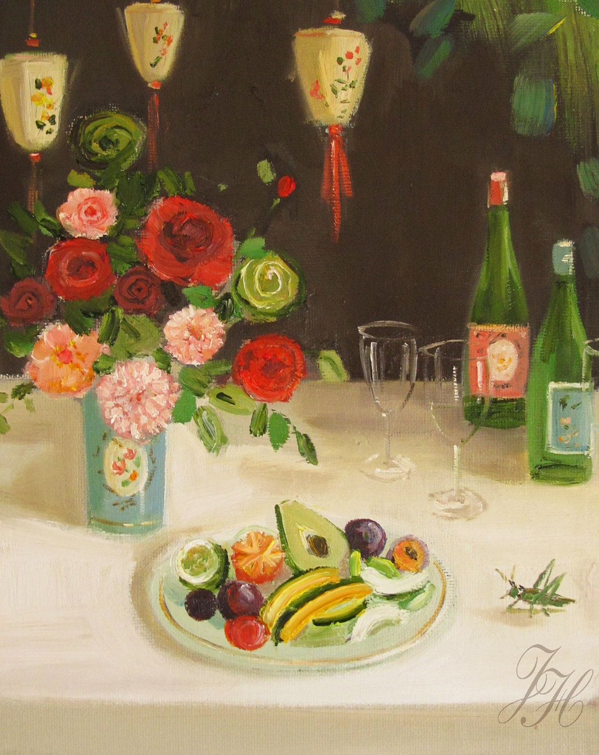 Still Life- The Chirping Cricket- Art Print