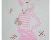 San Francisco Lady Limited Edition Letterpress Print