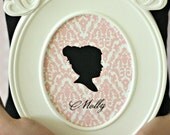 Personalized Silhouette 5x7 Print made from YOUR PHOTO by Simply Silhouettes