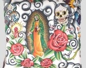 Day of the Dead  Virgin of Guadalupe Pillow Alexander Henry Fabric