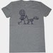 Dog Walker Calavera Womens T-Shirt S, M, L, XL in 9 colors