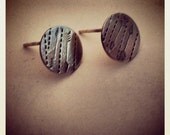 PATH petite organic sterling post earrings