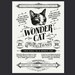Wonder Cat  - Vintage style screenprint poster
