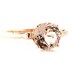 14K Rose Gold Morganite Ring Custom Gemstone Ring 14K White Yellow Rose Gold Fleur de Lis