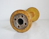 Vintage Textile Mill Bobbin Large Wood Spool Vintage Bobbin