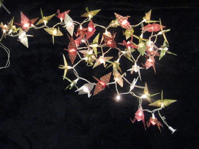 Origami Crane garland lantern string light Christmas light CNLGT-0012