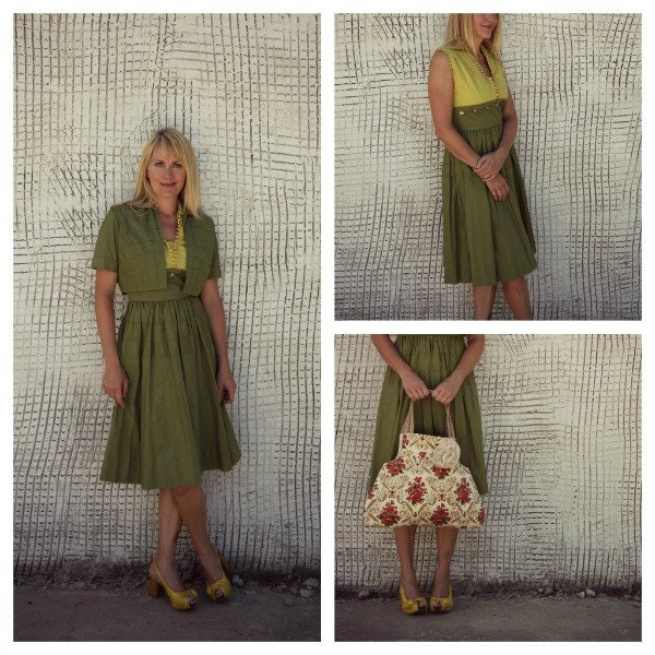 CLEARANCE Vintage Green Dress