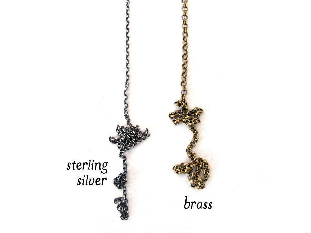 Double crescent necklace