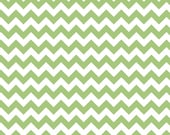 Small Chevron quilt or craft fabric by Riley Blake Designs - Green Small Chevron- Fat Quarter