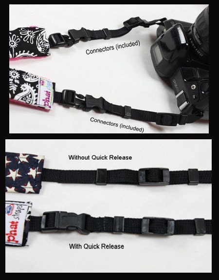 DSLR Camera straps- Crime Scene Camera Strap with quick release - Premier Editon