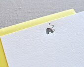 Beehive Letterpress Cards (Set of Six) and Envelopes