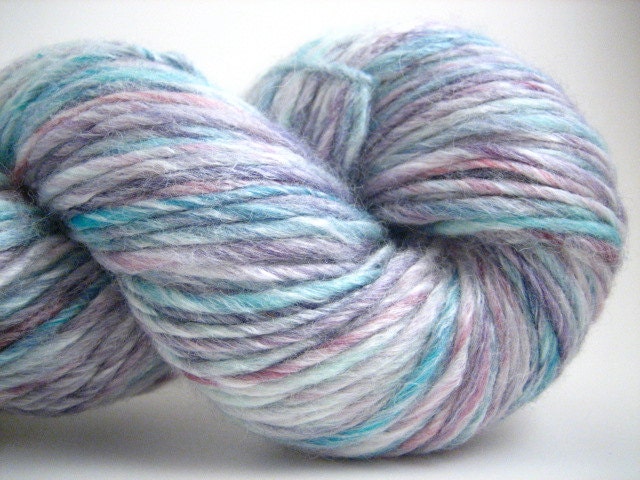 Handspun Yarn Superwash Merino/Bamboo Singles, 195 Yards