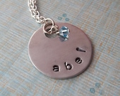 Personalized Handstamped Name Necklace
