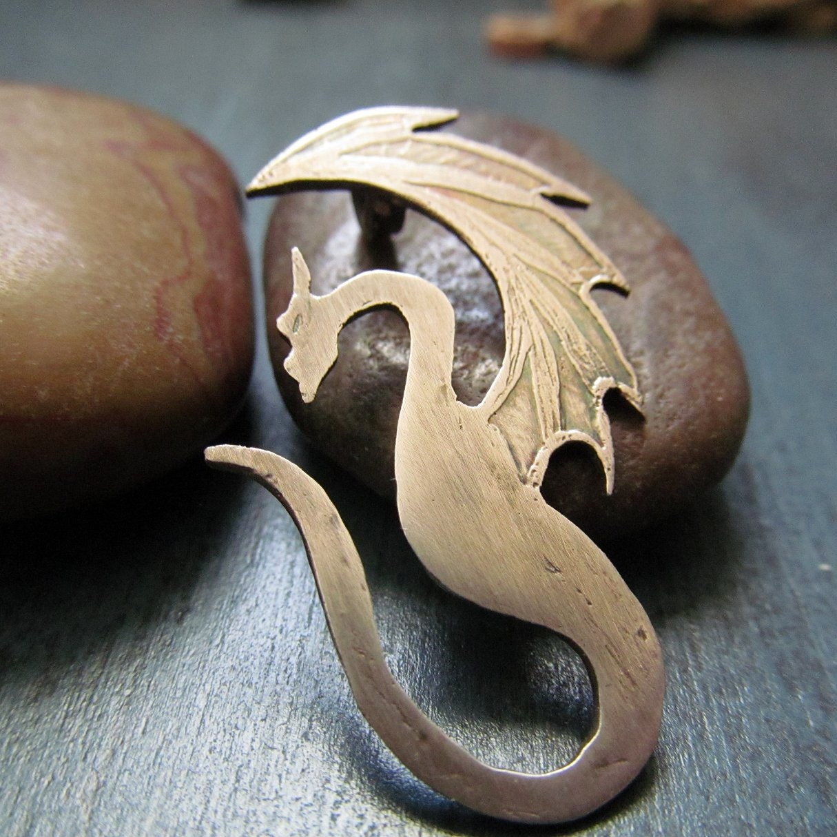 Sterling Silver Flying Dragon Pendant