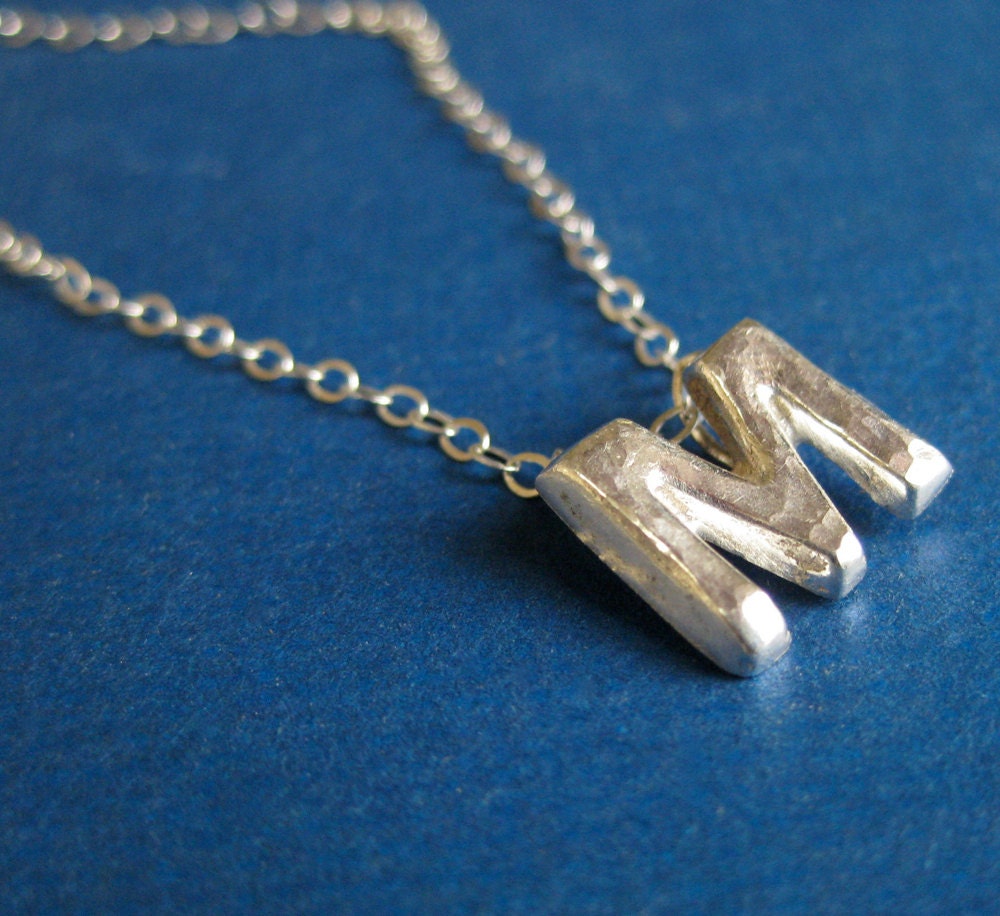 Alphabet Letter Necklace, Initial Necklace, Custom Letter Pendant Necklace, Personalized Necklace