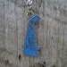 Vintage Delaware State Travel Charm for Bracelet Pendant Necklace Sterling Silver Blue