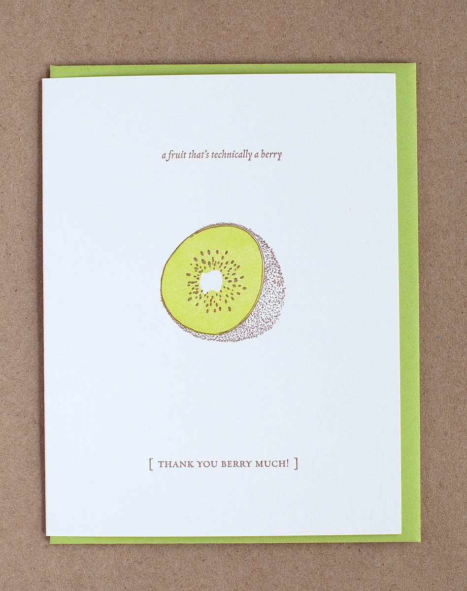 Thank You Berry Much card