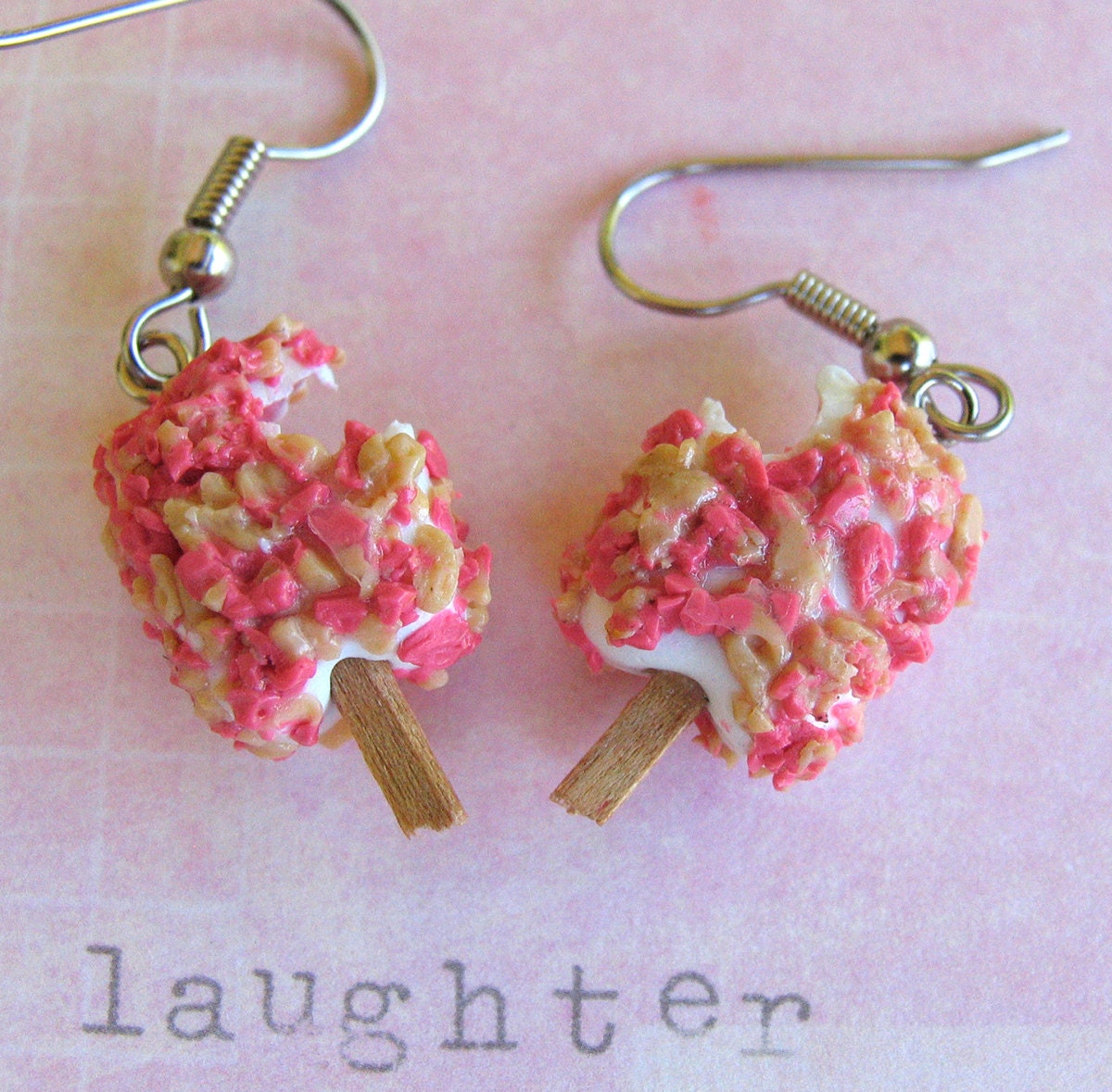 IN STOCK - Strawberry Shortcake - Ice Cream Earrings