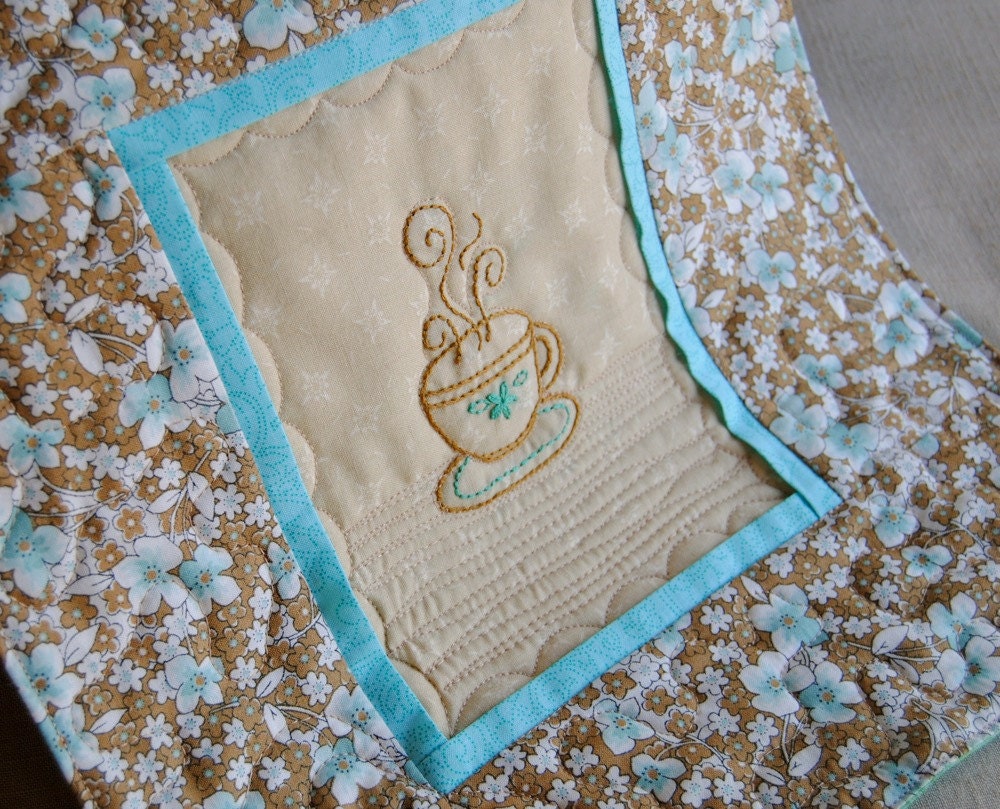 Teacup Quilted Wall Hanging