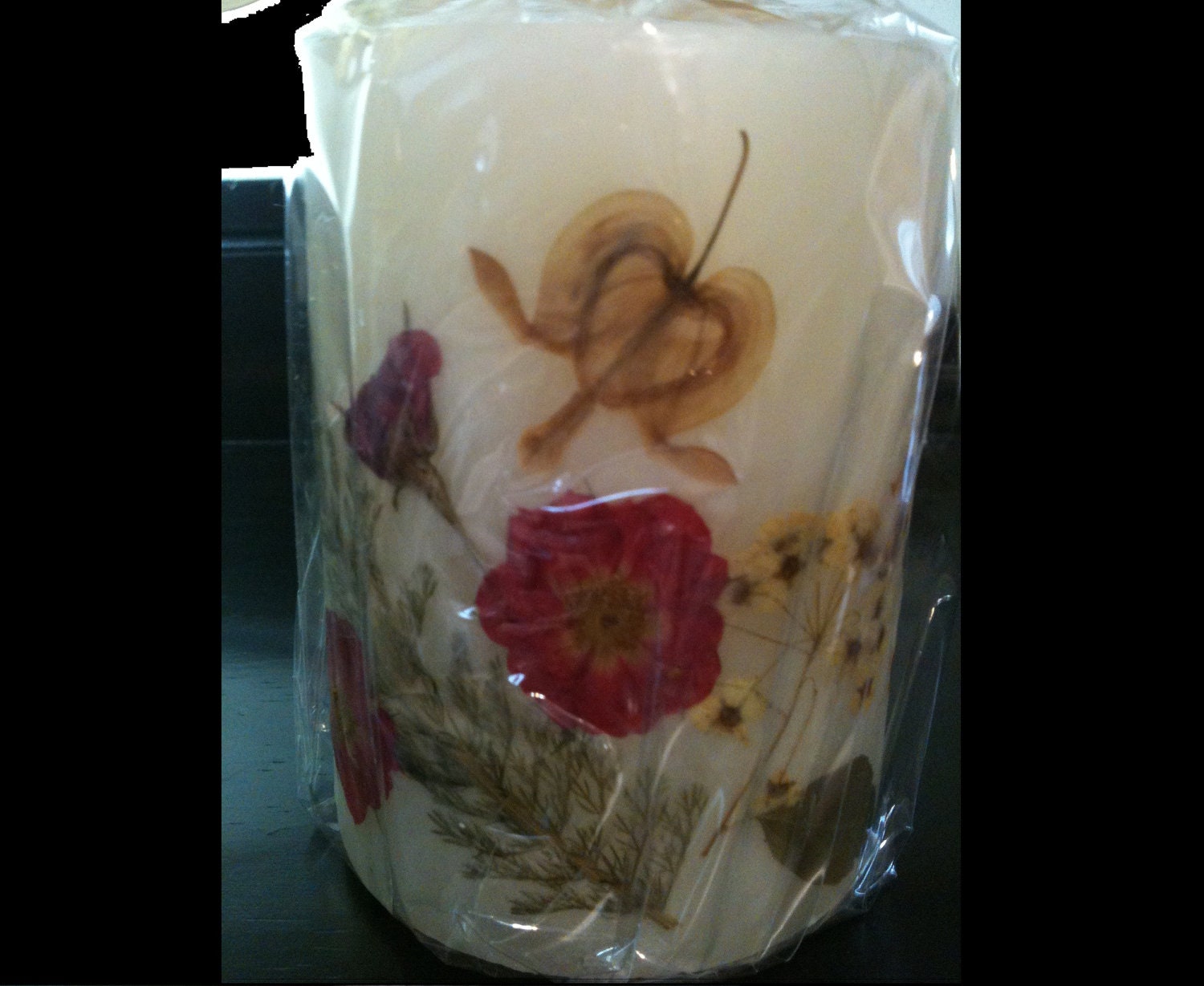 Rose Bleeding Heart and Delphinium Pillar - scented - Pretty Petals Candles by TFRice