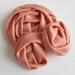Coral Pink Satin Swirl Flowers