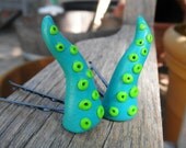Faerie Larp Festival Halloween Renaissance Faire Tentacle Horns blue green