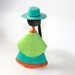 South American Paper Mache Doll Figure