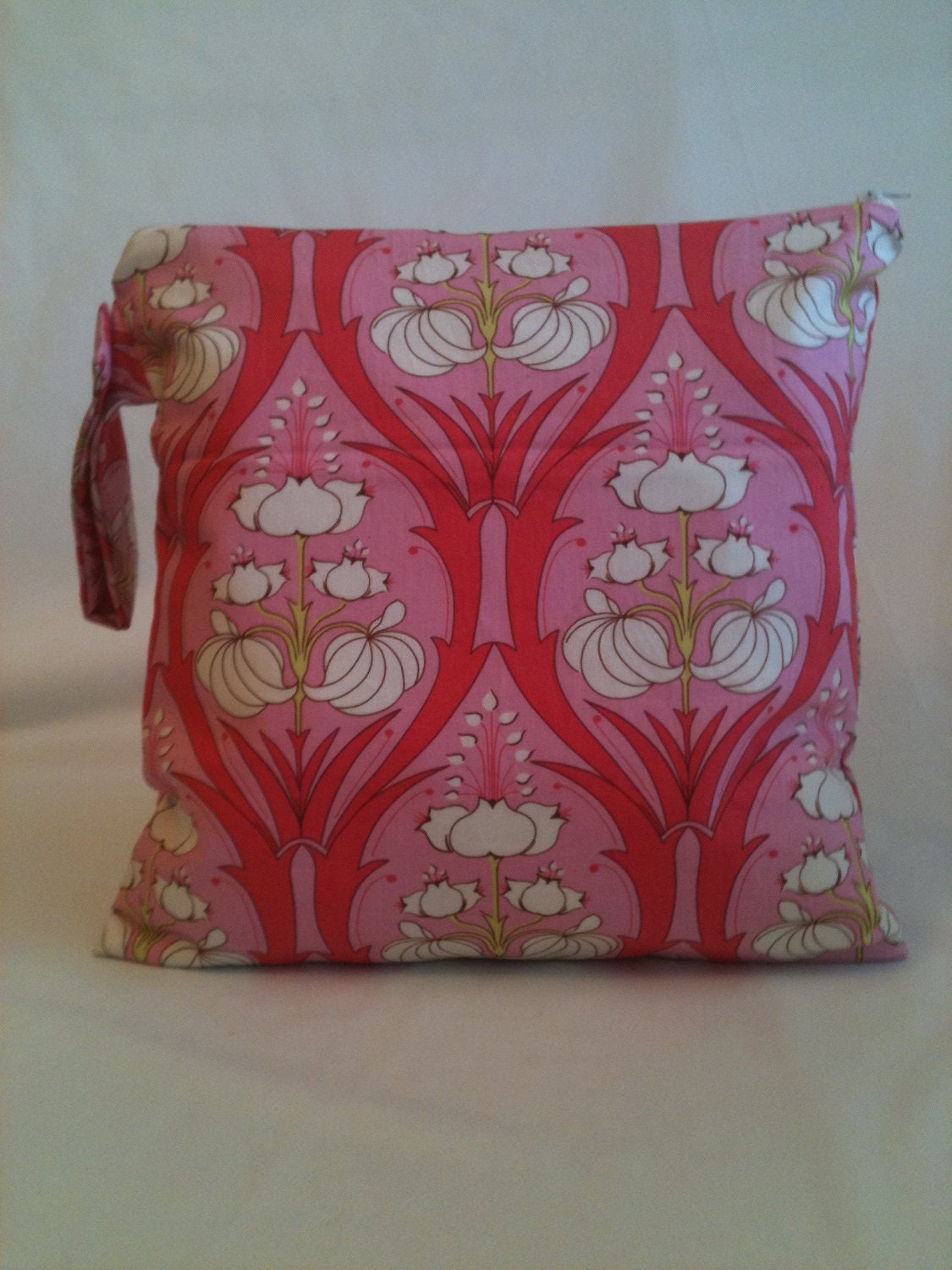 Large Wet Bag 12.5x 12.5 Pink Bella