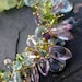 Green garnet, blue topaz Reserved in gold vermeil amethyst, peridot, apatite, blue quartz kelp mermaid bride gemstone jewelry --Moorland--