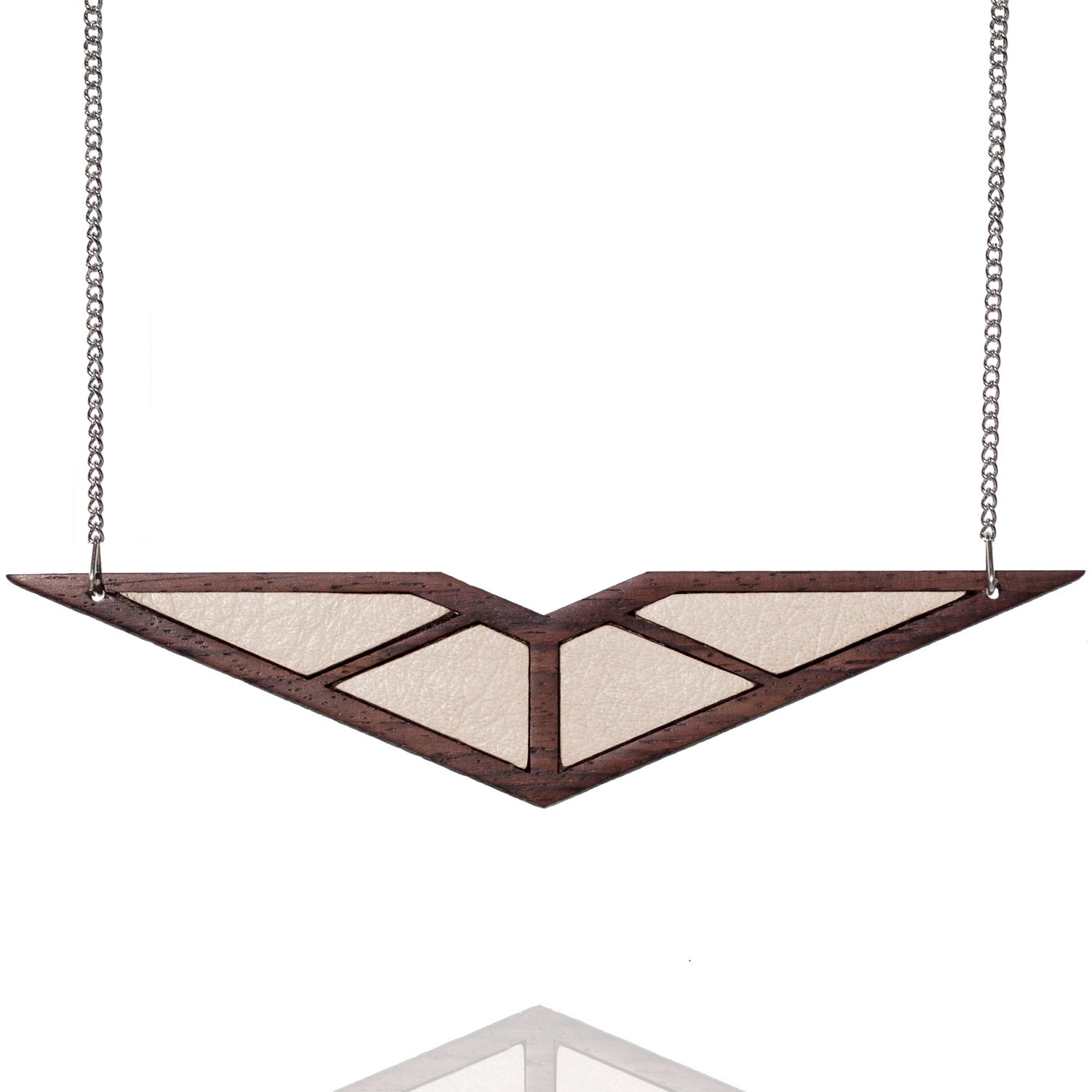 Large Rosewood Quadra Necklace