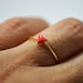 1 Tiny triangle ring- dainty ring- stackable ring- mini geometric ring