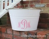 Monogrammed Vinyl Decal Car monogram 7 inch width