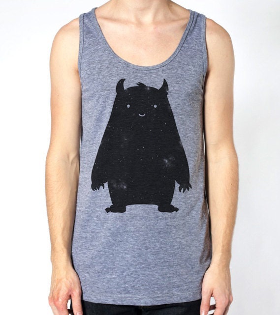 Mr. Cosmos unisex tri-blend grey AA tank top
