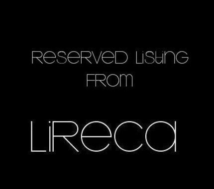 Reserved Listing for bkff
