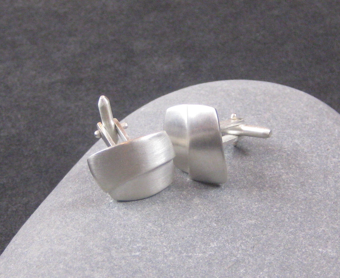 Silver Men's Cuff Links