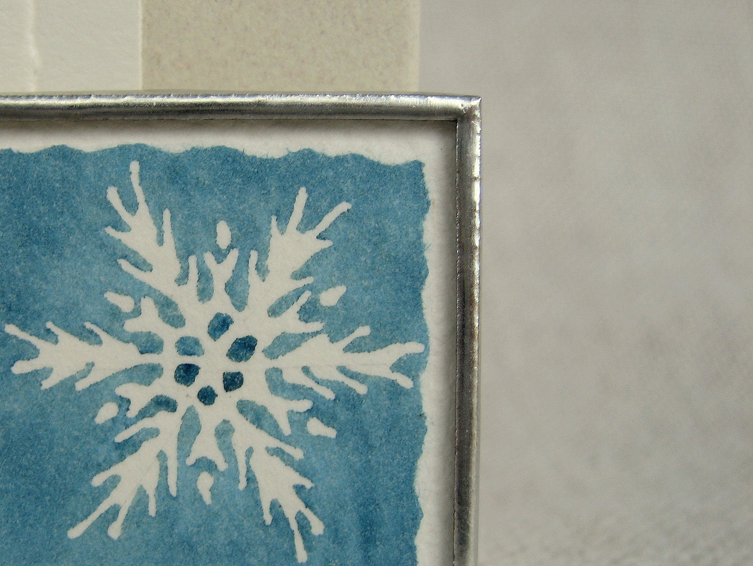 spring sale - watercolor snowflake brooch