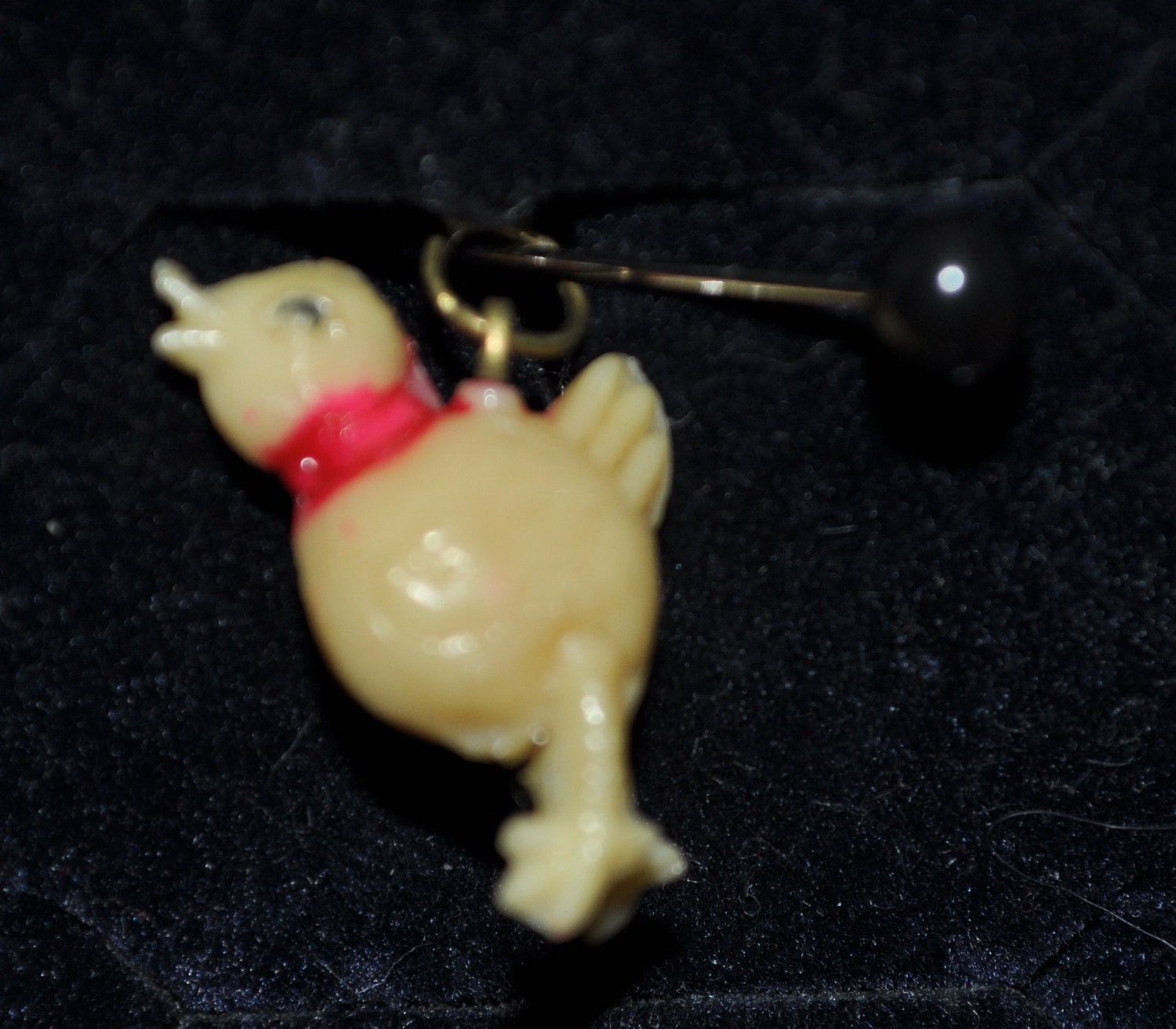 SALE Antique Cracker Jack Charm Baby Chick 1940s