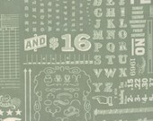 Odds and Ends---Junk Drawer in Sky---1 yard--Cosmo Cricket for Moda Fabrics