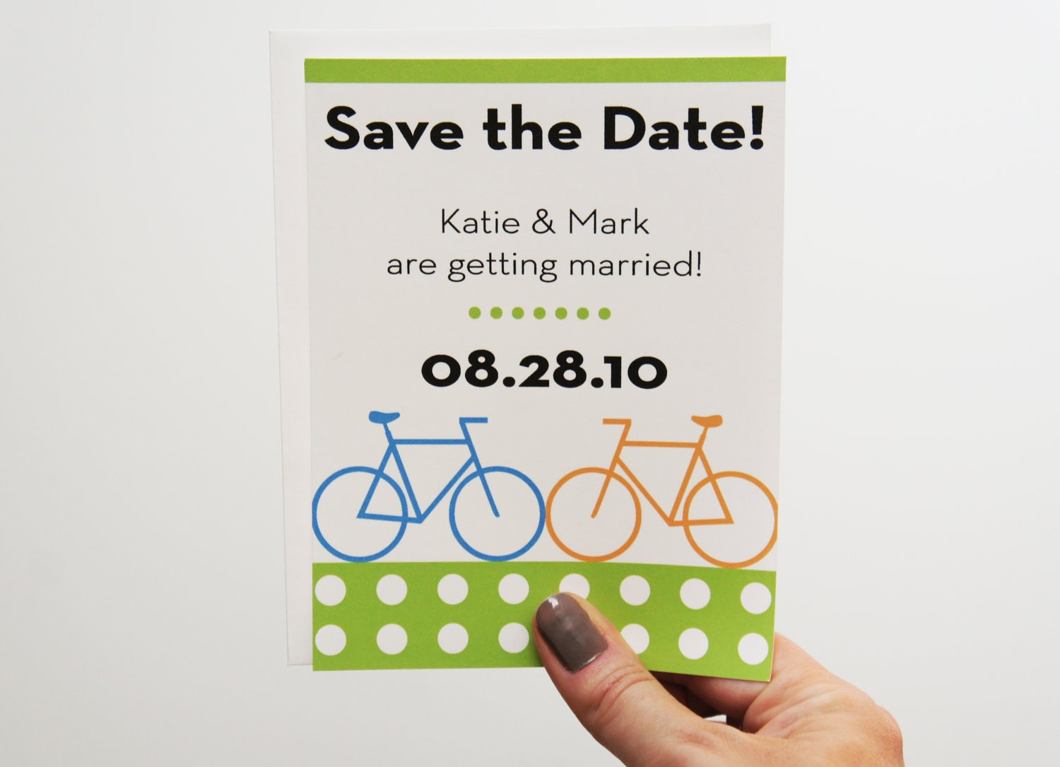 Small Bicycle Save the Date Cards