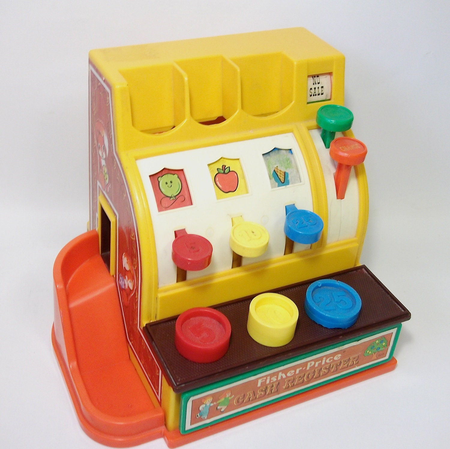 1975 Vintage Fisher Price Cash Register - Vintage Toy for Children