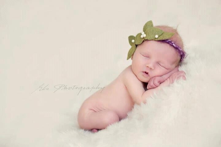 Figs and Olives - Halo Headband - Purple Green - Pearls - Girls Newborns Baby Infant Adults - Photo Prop