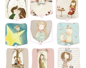 Art Greeting Cards - Choose Your Own Any (4) Single Cards for the Price of 3 - Thank you, Christmas, Valentine, Birthday,Anniversary,