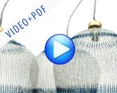 Wire Lampshade Pattern Crocheted Light Pendant DIY Home Decor Instructions VIDEO tutorial and PDF ebook