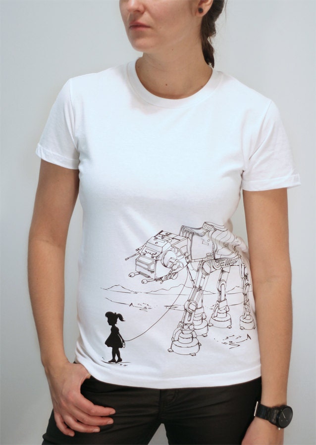 My Star Wars AT-AT Pet - American Apparel Womens t shirt ( Star Wars t shirt )