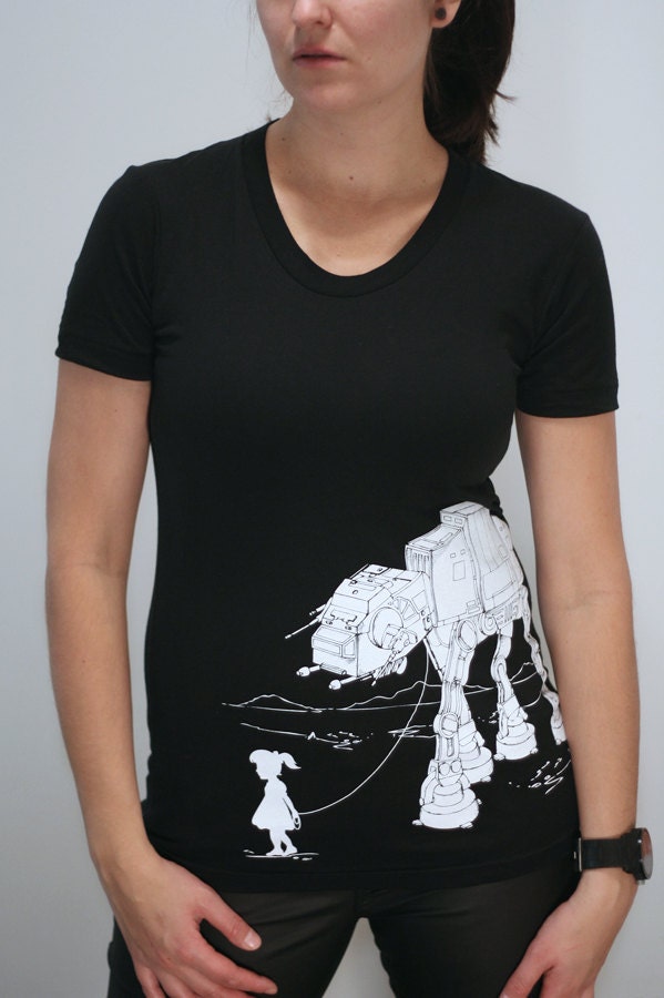 My Star Wars AT-AT Pet - American Apparel Womens  t shirt ( Star Wars tshirt )