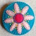 Round felt needle case needle book