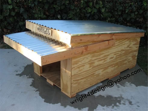 Large Modern Design Dog House Plans