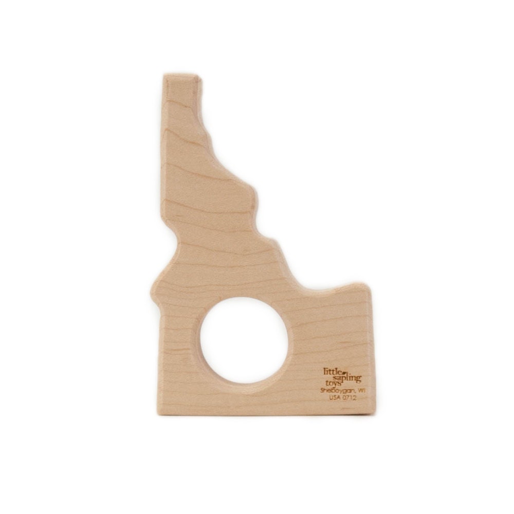 Wooden Teether Idaho State baby toy wood toy