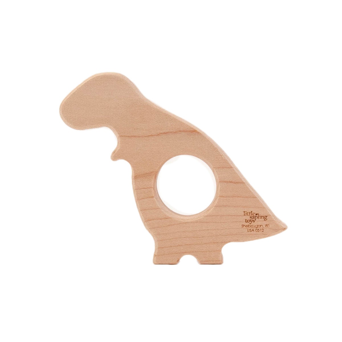 Wood Teether T-Rex wooden toy natural baby toy