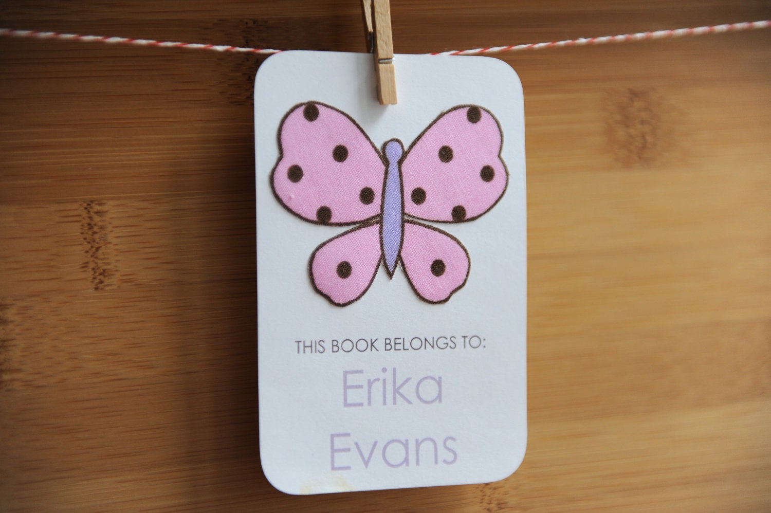 Personalized Butterfly Bookplates